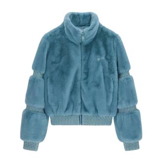 Guess Giacca in ecopelliccia Carla - - Jackets - Donna - Blu - XS