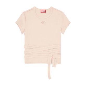 Diesel Tops, Dames, Roze, S, Katoen, Cotton Jersey Sweater