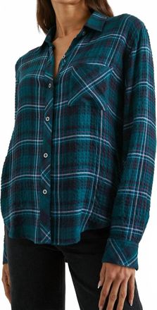 Rails Brady Shirt In Pine Fuchsia