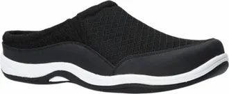 Easy Street Womens Sport Fleet Sneaker Mules In Black