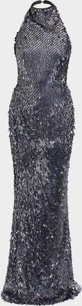 Zhivago The Changing Moon Sequin Gown
