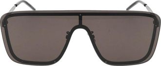 Saint Laurent Zwarte Masker Zonnebril SL 364 - unisex - Zonnebrillen - Zwart - ONE Size - Accessoires