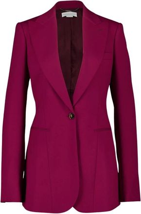Stella McCartney Jazzberry Slim Fit Blazer - Dames - Blazers - Paars - S - Katoen - Jassen