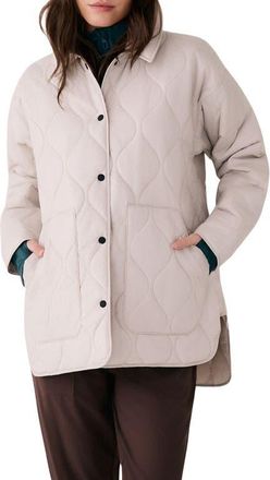 Lole The Quilted Water Repellent Nylon Shacket in Abalone at Nordstrom, Size Xx-Large