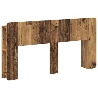 vidaXL Cabecero Con Armario Madera Envejecida Madera De Ingenier&iacute;a Vidaxl