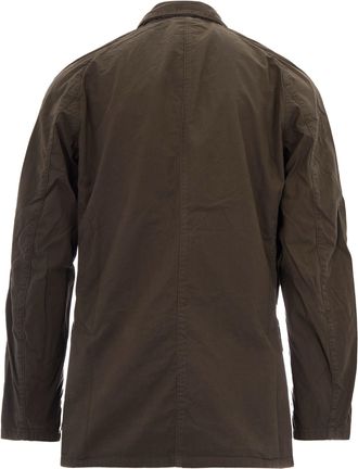 Barbour Mens Jacket Ashby Casual Olive Cotton