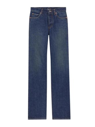 Saint Laurent Blue Straight Low Rise Jeans