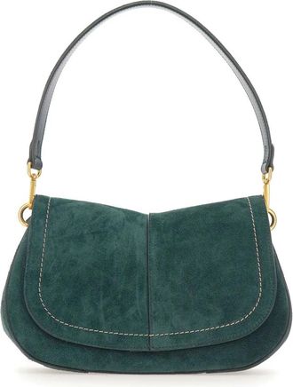 Gianni Chiarini Helena Round - Dames - Schoudertassen - Groen - ONE Size - Leer - Tassen