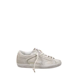 Golden Goose Sneakers, female, Beige, Size: 10 US Super Star Suede Upper Sneaker