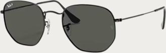 Ray-Ban Mens Hexagonal Flat Lense Sunglasses In Black