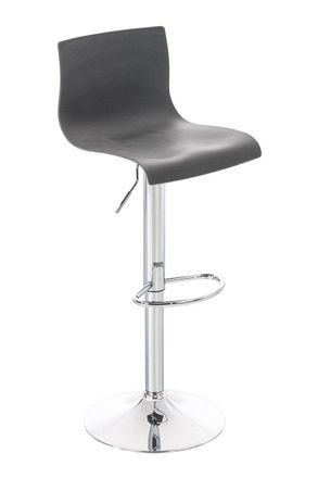 Clp Taburete De Bar Hover Gris Metal Cromado