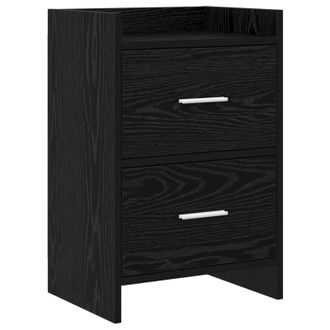 vidaXL Mesas De Noche Roble Negro 40 X 30 X 60 Cm Madera De Ingenier&iacute;a Vidaxl