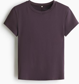 H&M Sportshirt mit DryMove - Pflaumenlila
