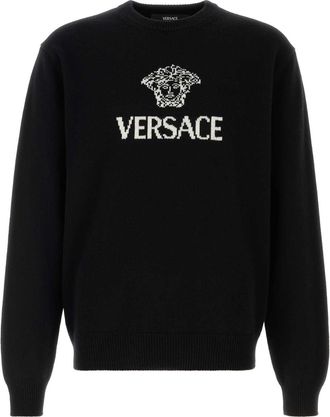 Versace Black Cashmere Sweater