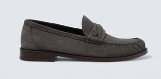 Brunello Cucinelli Suede penny loafers