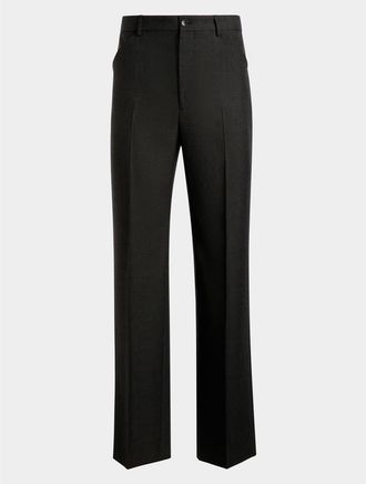 Bally Pants in a Melange Wool Blend in Gray at Nordstrom, Size 52 Eu