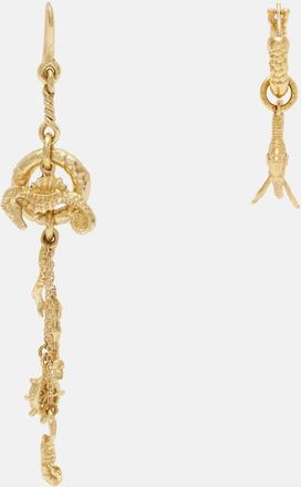 Alemais Al&eacute;mais Mismatched Sea drop earrings