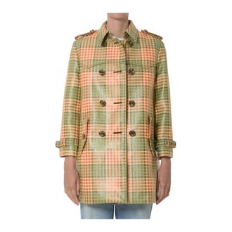 Burberry Summerside Check Trench - Dames - Mantels - Veelkleurig - Maat: XS Katoen