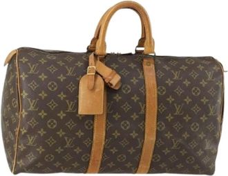 Louis Vuitton Pre-owned Weekend Bags, female, Brown, Size: ONE SIZE Pre-owned Weekend Bag