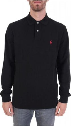 Ralph Lauren Heren, Tops, Zwart, Maat: XS Leer