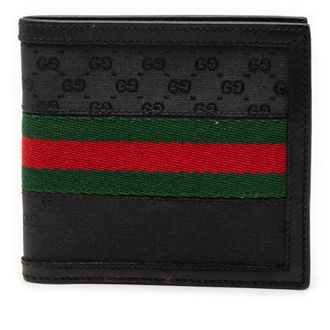 Gucci Black Pvc Leather Wallet (Bi-Fold) (Pre-Owned)