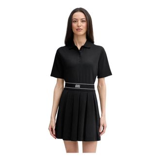 Joop Talena Polo Top - Dames - Korte kleedjes - Zwart - XS - Katoen - Kleedjes