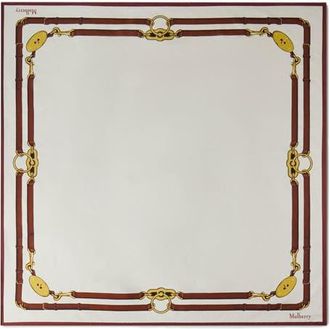 Mulberry Square Scarf - Belted Boarder in Cream at Nordstrom