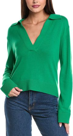 SIMKHAI Cashmere-Blend Polo Sweater
