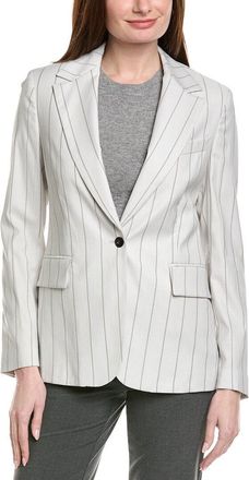 Eleventy One-Button Destructured Wool-Blend Blazer