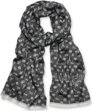 Karl Lagerfeld Karl Icon Scarf in Black at Nordstrom Rack