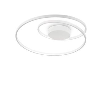 Netlighting Oz LED Decorative Swirl Integrated LED Semi Flush Light White 3000K