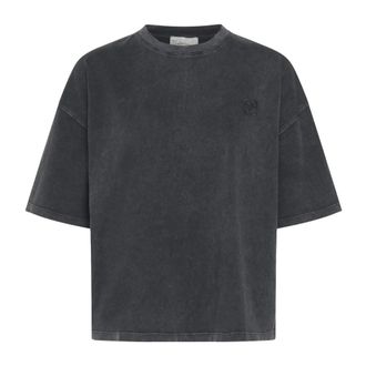 MY ESSENTIAL WARDROBE Mwesa Boxy Short Tee - Dames - Tops - Zwart - Maat: M/L Katoen
