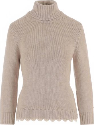 Magda Butrym Womens Knitwear Sweater In Beige