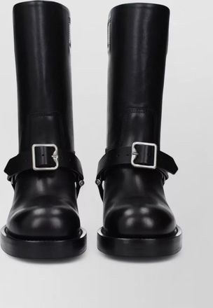 Burberry leather mid-calf boots