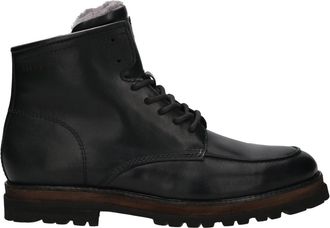 Bugatti Black Marc Fur-Lined Leather Boots