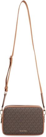 Michael Kors Bryant Medium Signature Logo Camera Crossbody - Dames - Schoudertassen - Bruin - ONE Size - Polyester - Tassen
