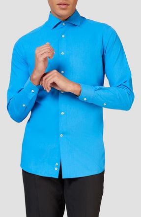 OppoSuits Blue Steel Button-Up Shirt at Nordstrom, Size Xx-Large