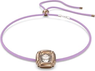Swarovski Elegante Ketting met Kussengeslepen Steen - Dames - Armbanden - Veelkleurig - ONE Size - Accessoires