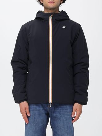 K-Way Giacca a vento reversibile in nylon riciclato con cappuccio