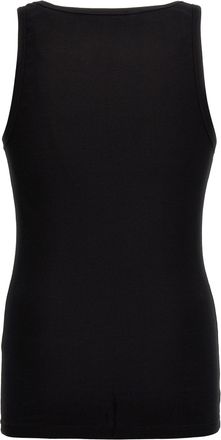 Versace Mens Black Cotton Sleeveles T-Shirt