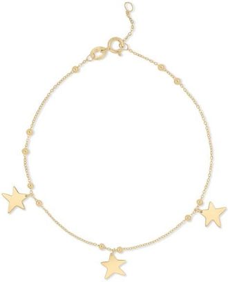 Bony Levy 14K Gold Star Charm Bracelet in 14K Yellow Gold at Nordstrom, Size 7