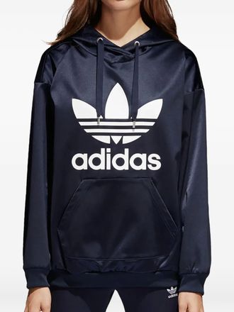 adidas Stadium Trefoil Legend Ink/White hoodie - women - Polyester/Elastane - S - Blue