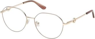 Guess Ronde Brillen - Dames - Brillen - Beige - 53 MM - Accessoires