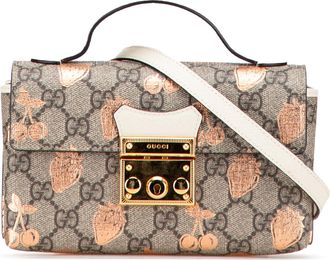 Gucci Pre-owned Womens Padlock Top Handle Bag - Grey Textile - One Size