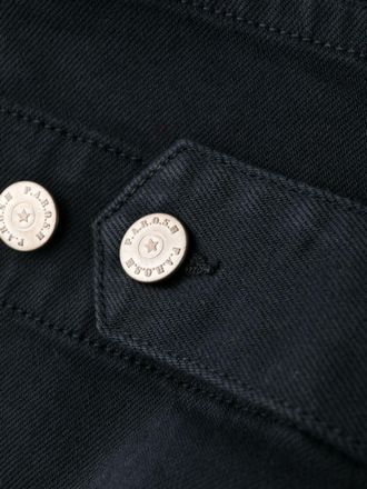 P.A.R.O.S.H. Cropped Trousers With High Waist And Textured Finish
