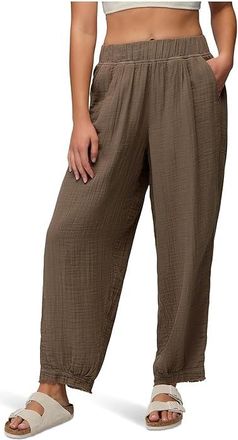 Prana Hideaways Pants Womens Casual Pants Mud : LG (Womens 12-14) 27, Cotton
