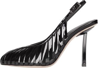 Le Silla Cage Slingback Pump - Dames - Pumps - Zwart - 37 1/2 EU - Leer - Schoenen