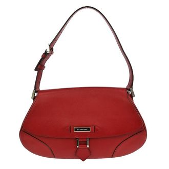 Burberry Vintage Handbag Leather Red Leather Handbag (Pre-Owned)