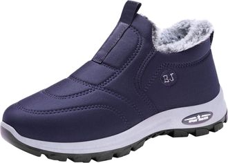 Generic Mens Cotton Shoes Boots Spring Autumn Winter Plus Velvet Thick Warm Cotton Boots Soft Sole Fashionable And Comfortable Boots Cold Weather Rubber Hunti