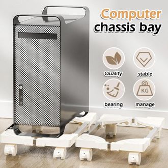 OEM Supporto Per Pc Sotto La Scrivania: Supporto Mobile Per Cpu Con Ruote Bloccabili, Supporto Per Pc Tower Antiscivolo, Dimensioni Regolabili, Carrello P